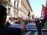 Miles marchan en Madrid contra el capitalismo