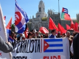 Miles marchan en Madrid contra el capitalismo