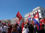 Miles marchan en Madrid contra el capitalismo